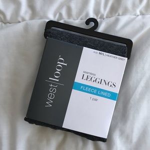 West Loop Gray Seamless Fleece Lined Leggings
